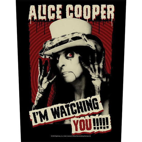 Back Patch - Alice Cooper - I'm Watching You