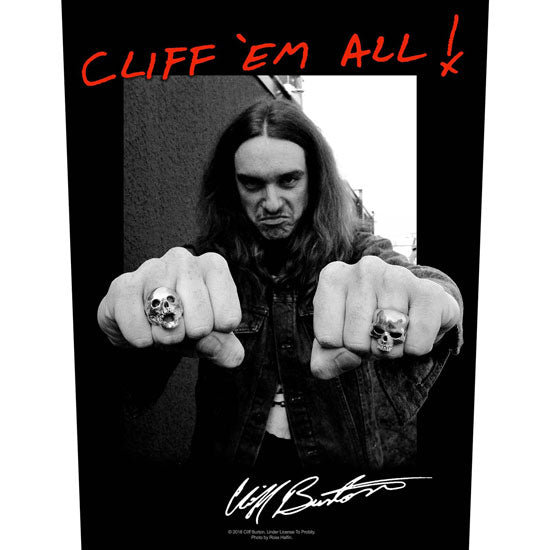 Back Patch - Metallica - Cliff 'Em All