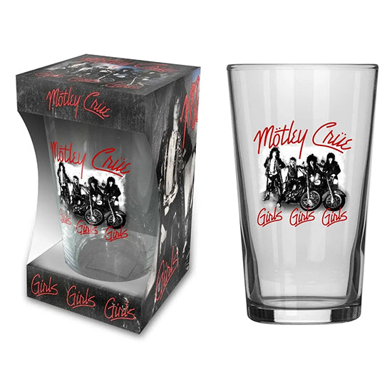 Beer Glass - Motley Crue - Girls Girls Girls