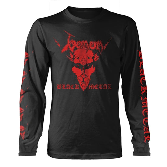 Long Sleeves - Venom - Black Metal Red - Front