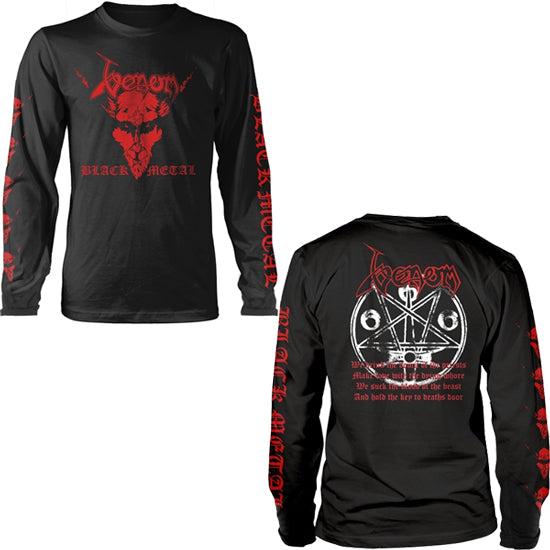 Long Sleeves - Venom - Black Metal Red