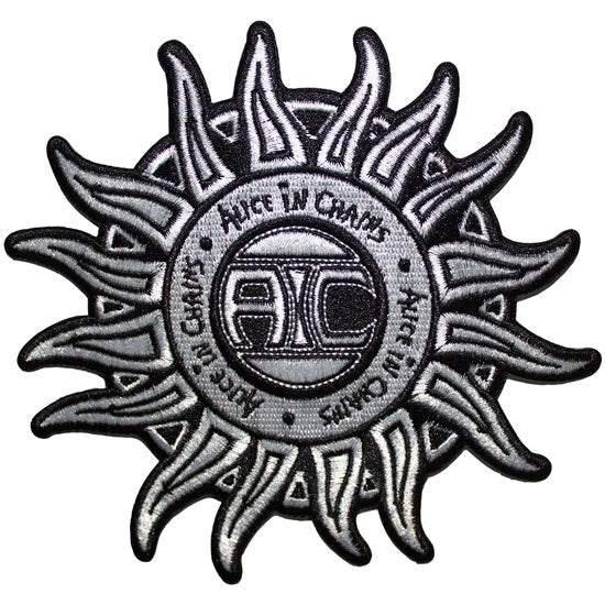 Patch - Alice in Chains - Sun Logo - Black and White
