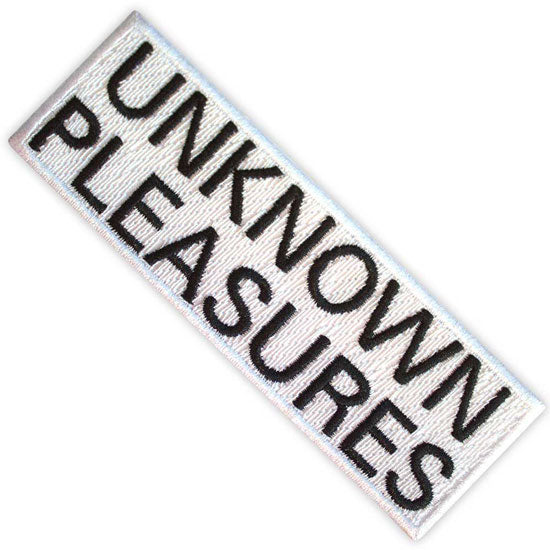 Patch - Joy Division - Unknown Pleasures Text
