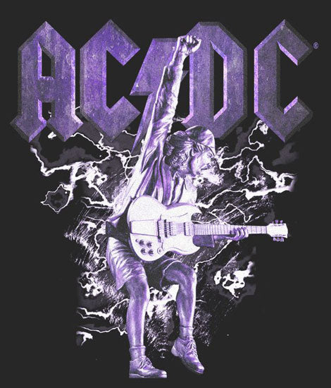 Tank Top - ACDC - Purple Lightning - Image