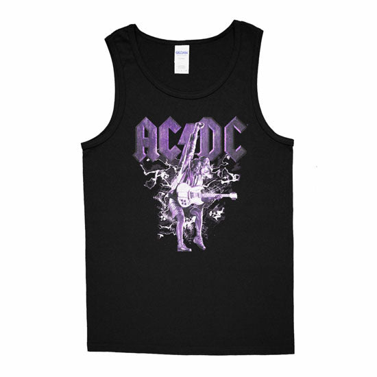 Tank Top - ACDC - Purple Lightning