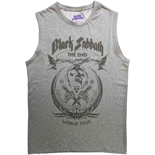 Tank Top - Black Sabbath - The End Mushroom Cloud - Grey