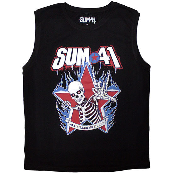 Tank Top - Sum 41 - All Killer No Filler Skeleton