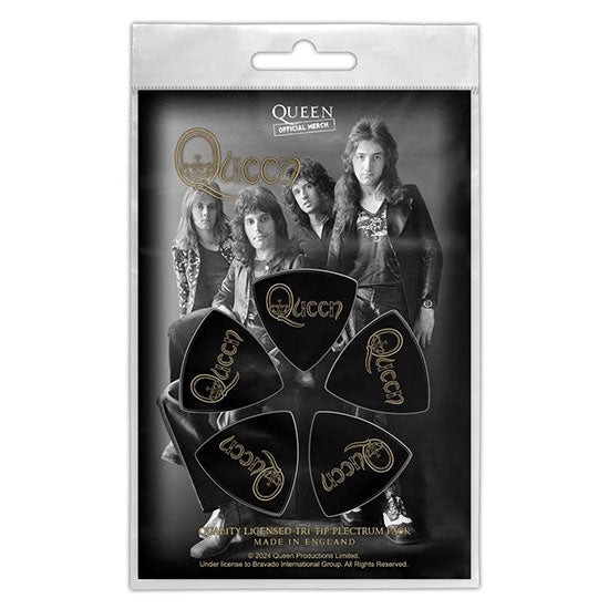 Tri-Tip Guitar Picks - Queen - Logo