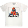 T-Shirt - Marvel - Deadpool Call Me - White