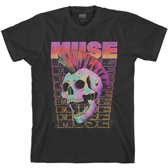 T-Shirt - Muse - Mohawk Skull