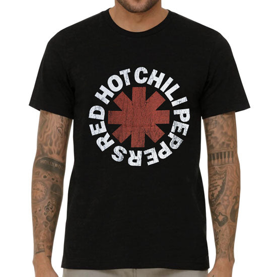 T-Shirt - Red Hot Chili Peppers - Distressed Asterisk