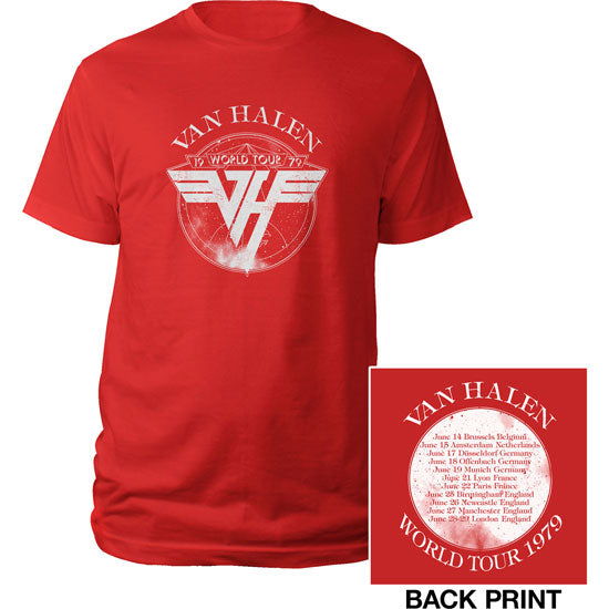 T-Shirt - Van Halen - 1979 Tour - Red