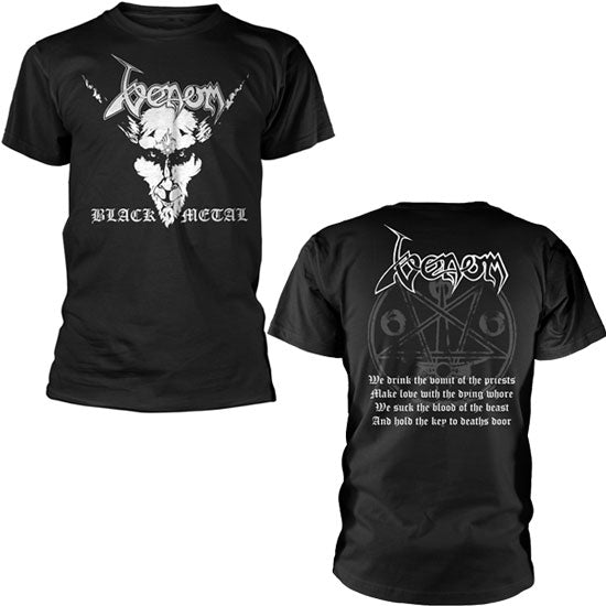 T-Shirt - Venom - Black Metal White