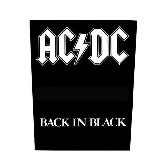 Back Patch - ACDC - Back in Black-Metalomania