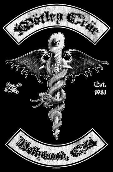 Deluxe Flag - Motley Crue - Hollywood-Metalomania