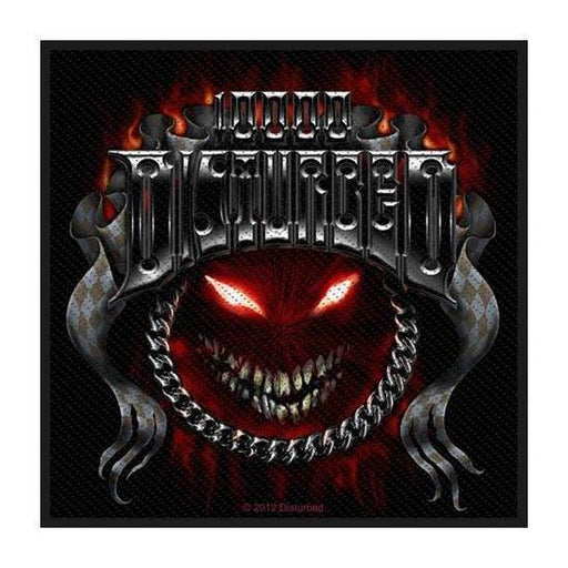 Patch - Disturbed - Chrome Smiley-Metalomania