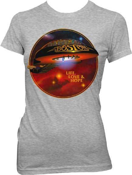 T-Shirt - Boston - Live Love Hope - Lady-Metalomania