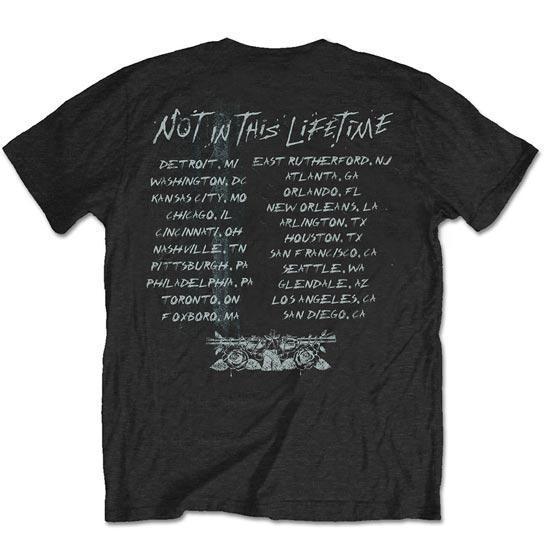T-Shirt - Guns N Roses - Not in this Lifetime - Black & White logo-Metalomania