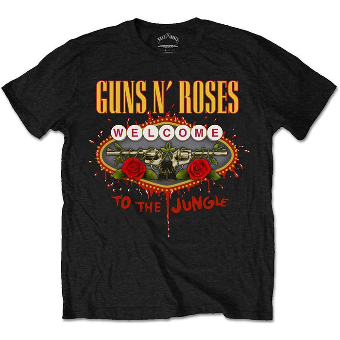 T-Shirt - Guns N Roses - Welcome to the Jungle Sign-Metalomania
