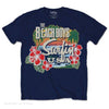 T-Shirt - The Beach Boys - Surfin USA Tropical - Navy-Metalomania