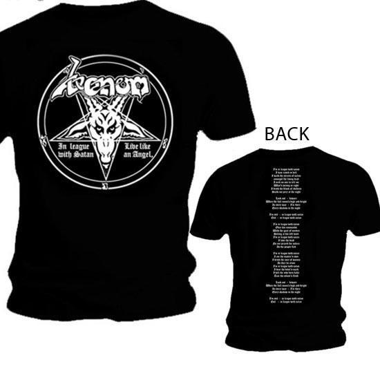 T-Shirt - Venom - In League with Satan-Metalomania