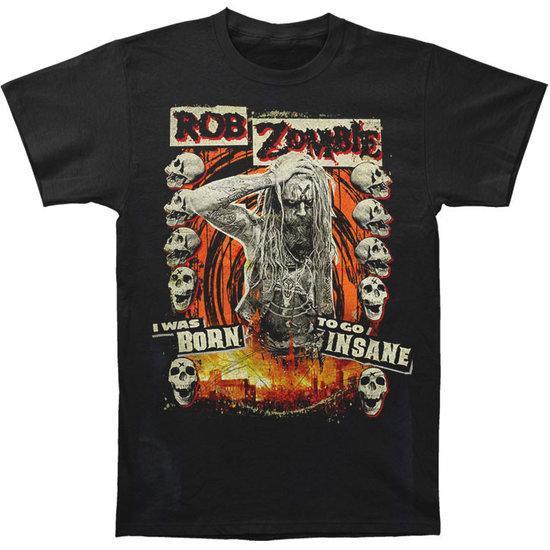 T-Shirts - Rob Zombie - Born To Go Insane-Metalomania