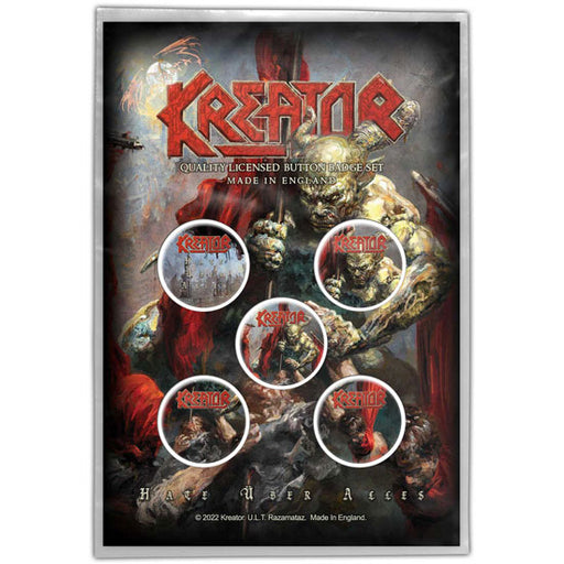 Button Badge Set - Kreator - Hate Uber Alles