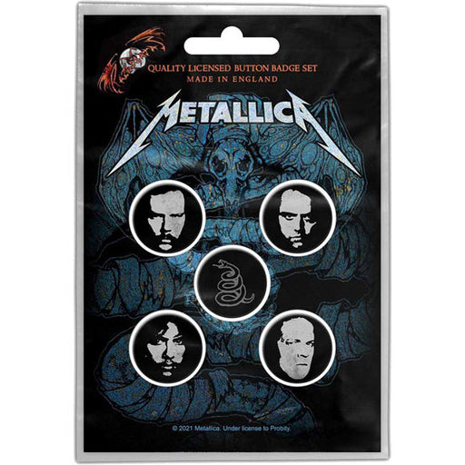 Button Badge Set - Metallica - Wherever I May Roam