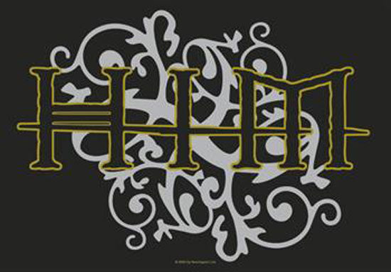 Flag - HIM - Gold & Silver Logo