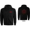 Hoodie - Slipknot - 9 Point Star With Back Print - Zip