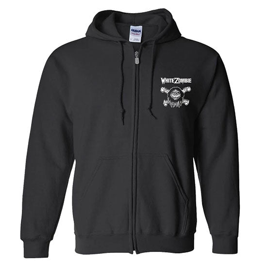 Hoodie - White Zombie - F You - Zip - Front