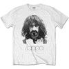 T-Shirt - Frank Zappa - Thin Logo Portrait - White