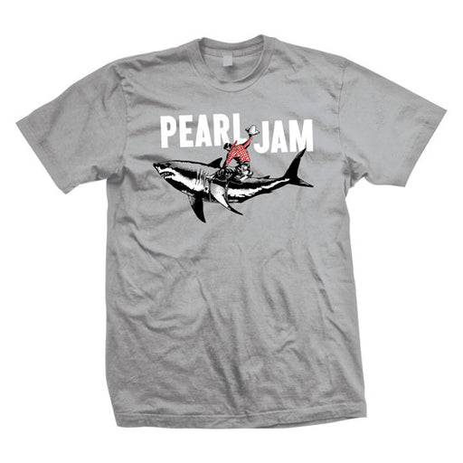 T-Shirt - Pearl Jam - Cowboy Shark - Light Grey