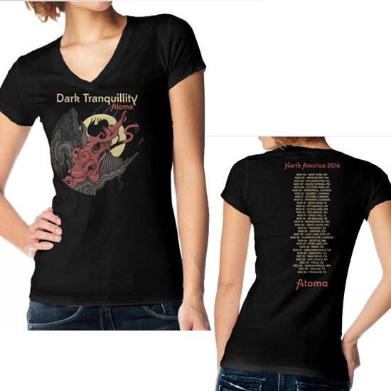T-Shirt - Dark Tranquility - Atoma 2016 Tour - Lady-Metalomania