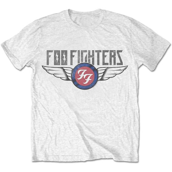 T-Shirt - Foo Fighters - Flash Wings - White-Metalomania