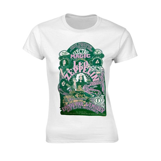 T-Shirt - Led Zeppelin - Electric Magic - White - Lady
