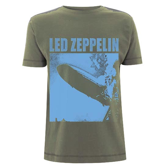 T-Shirt - Led Zeppelin - LZ1 Blue Cover - GREY shirt
