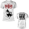 T-Shirt - Marduk - Fuck Me Jesus - White
