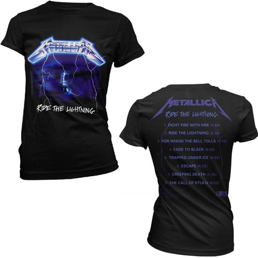 T-Shirt - Metallica - Ride The Lightning Tracks - Lady