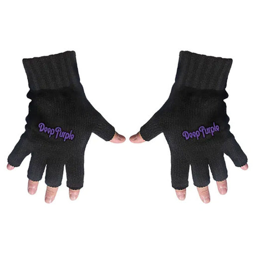 Gloves - Deep Purple - Logo