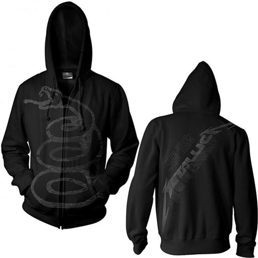 Hoodie - Metallica - Black Album Burnished - Zip
