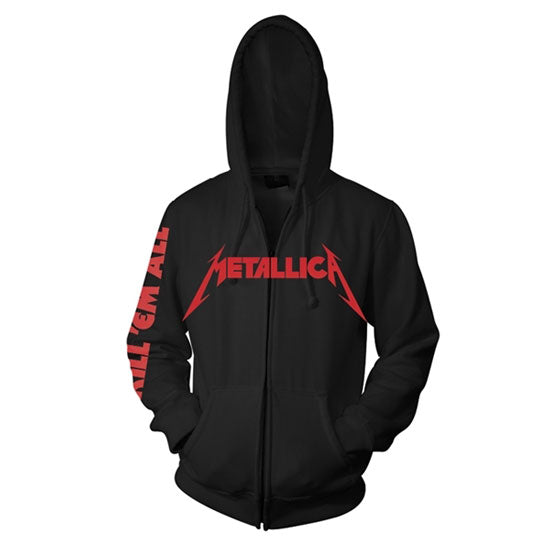 Hoodie - Metallica - Kill 'Em All - Zip - Front