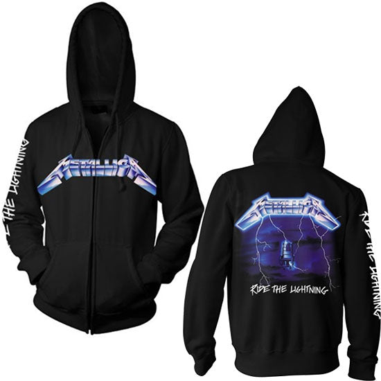 Hoodie - Metallica - Ride The Lightning - Zip