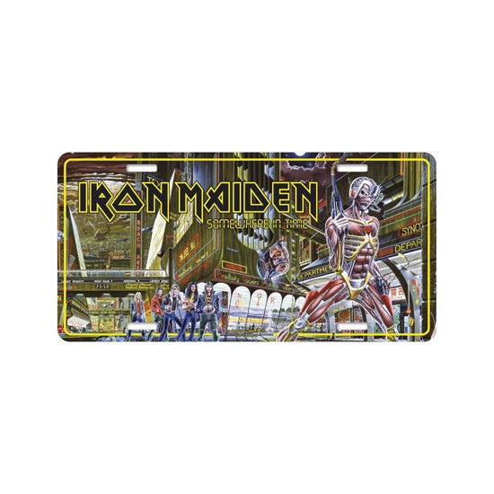 License Plate - Iron Maiden - Somewhere In Time