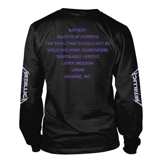Long Sleeves - Metallica - Master of Puppets - Tracks - Back