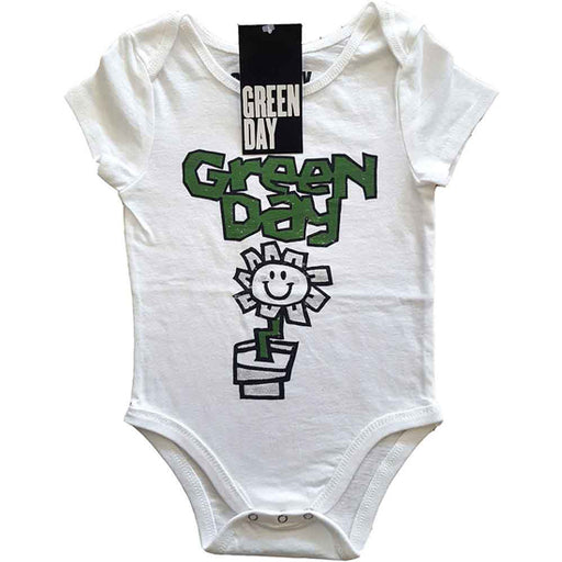 Onesie - Green Day - Flower Pot - White
