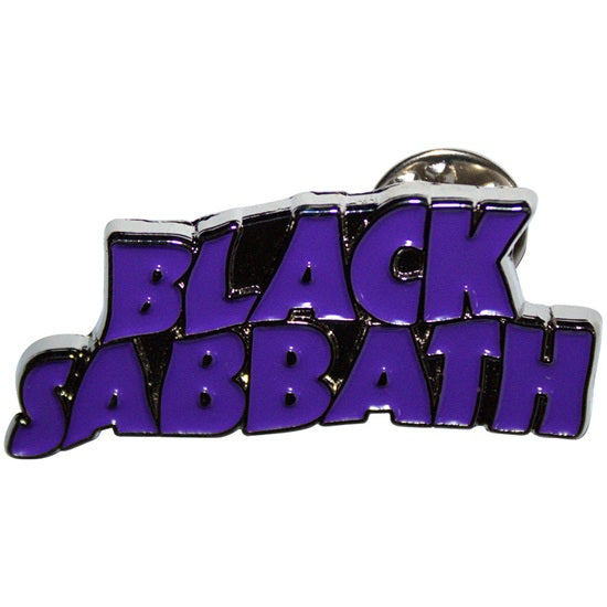 Pin Badge - Black Sabbath - Purple Wavy Logo
