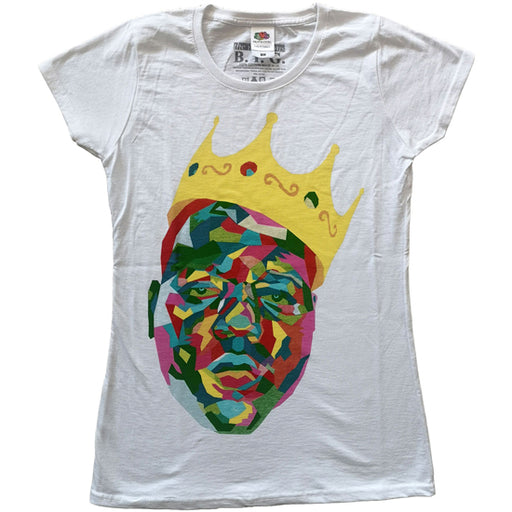 CLEARANCE - T-Shirt - Biggie Smalls - Crown - White - Lady