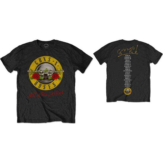 T-Shirt - Guns N' Roses - Not In This Lifetime Tour - Bullet