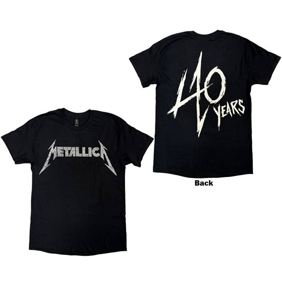 T-Shirt - Metallica - 40th Anniversary Songs Logo